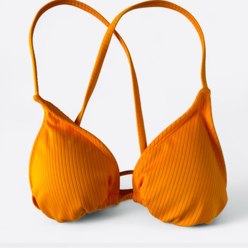 Wild Fable Ribbed Triangle String Bikini Top - Picture 2 of 6